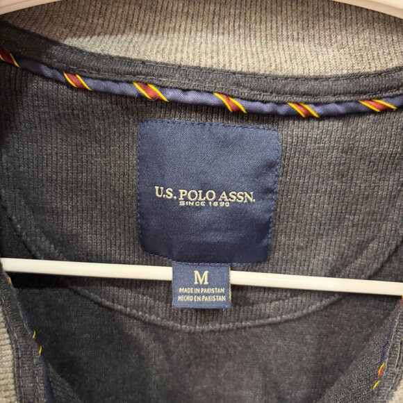 U.S. POLO ASSN. Men's Sweatshirt Dark Gray Size M - NWOT - Picture 6 of 9